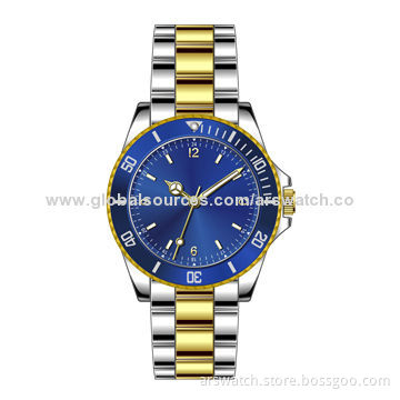 Unisex Sports Watch with Metal Band and Case, High-quality IP Plating and Japan Movement